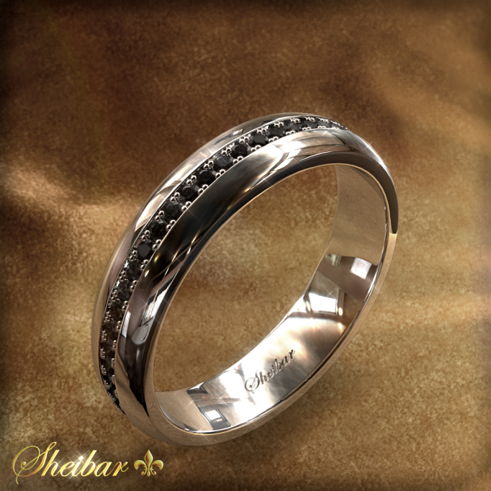 BLACK SHEIBAR RING