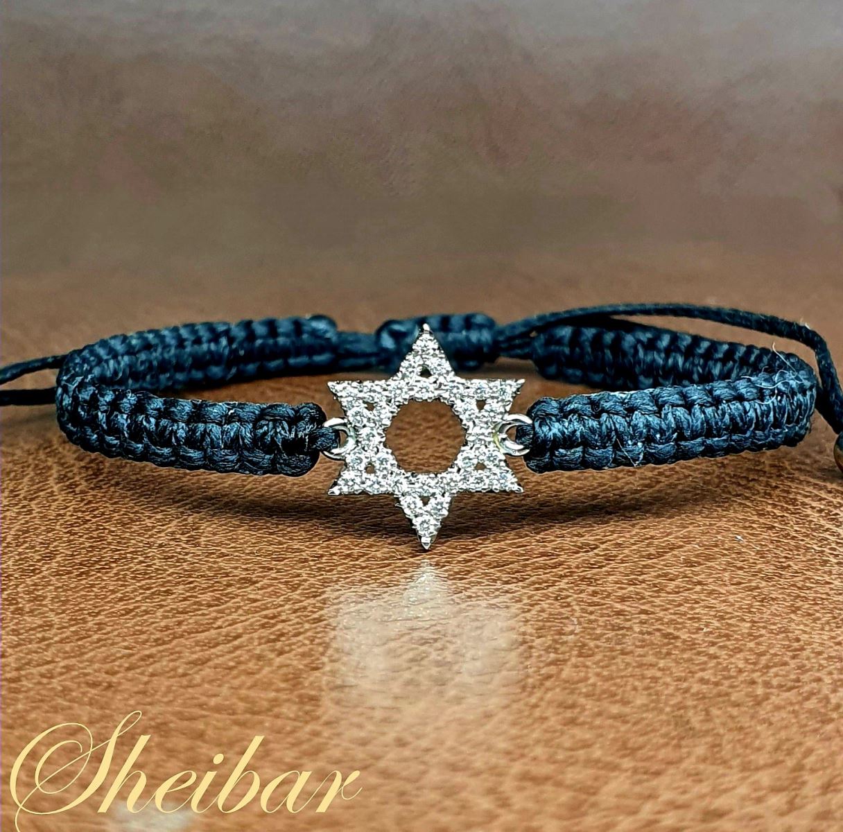 Wire Shield of David Bracelet